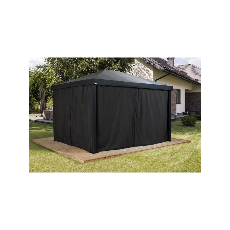 Sojag Monteserra 10x12 Gazebo Curtains - Black (135-9168761)
