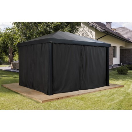 Sojag Monteserra 10x12 Gazebo Curtains - Black (135-9168761)