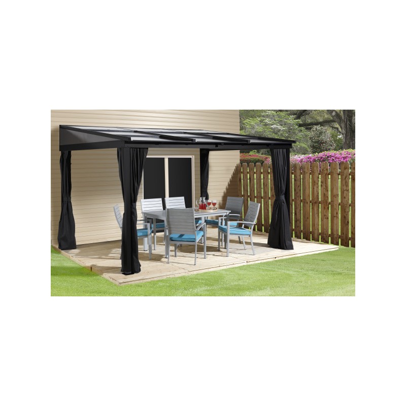 Sojag 10x12 Sutton Wall-Mounted Gazebo Kit - Black (500-9168808)
