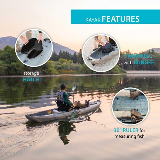 Lifetime Yukon Angler 116 Fishing Kayak Recon Fusion (91055)