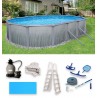 Blue Wave Martinique 15-ft x 30-ft Oval 52-in Deep 7-in Top Rail Metal Wall Swimming Pool Package(NB3123) Blue Wave Martinique 15-ft x 30-ft Oval 52-in Deep 7-in Top Rail Metal Wall Swimming Pool Package(NB3123)