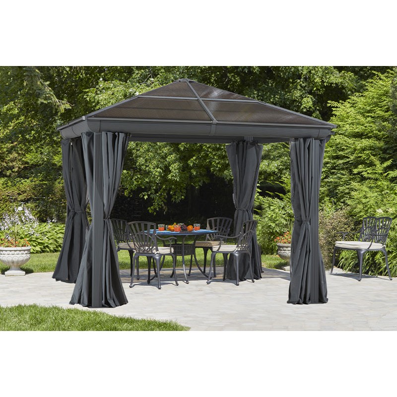 Gazebo Penguin Venus - Gazebo 10x10 Polycarbonate Roof - Gray (43200-32)