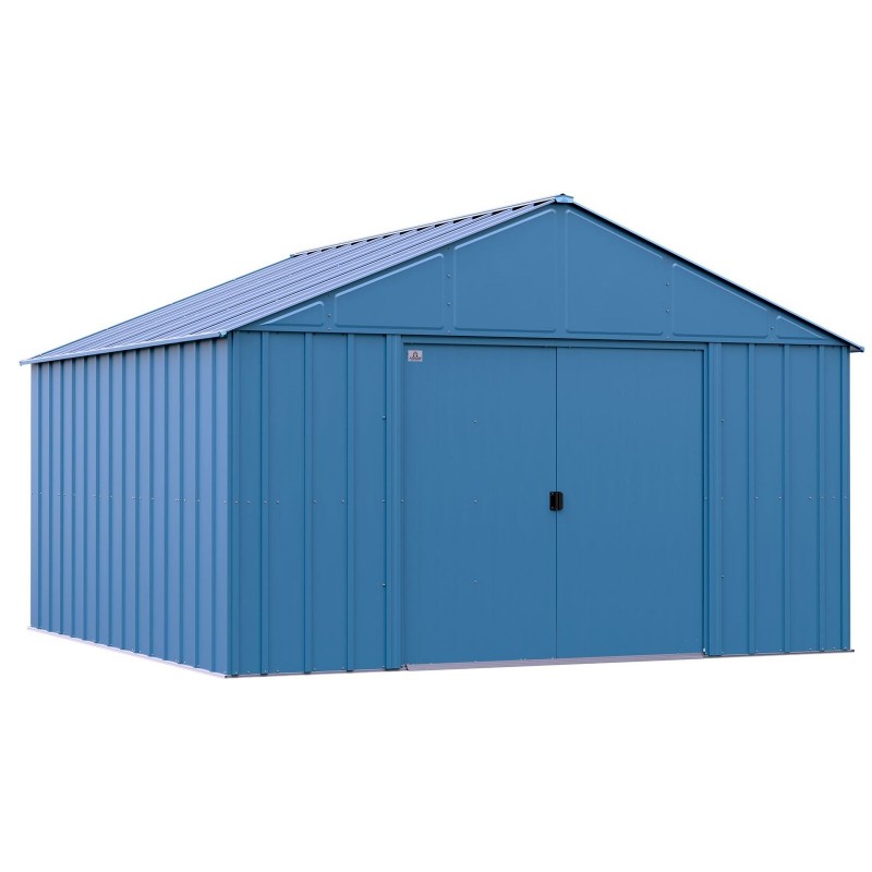 Arrow 12x15 Classic Metal Shed  - Blue Grey (CLG1214BG)