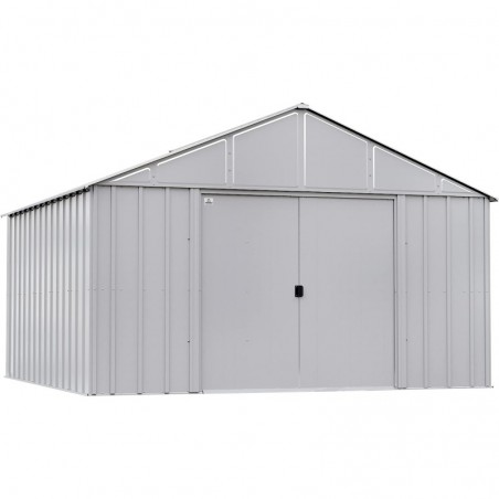 Arrow 12x15 Classic Metal Shed  - Flute Grey (CLG1214FG)