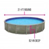 Blue Wave Trinity 21-ft Round 52-in Deep Steel Wall Pool Package with 7-in Top Rail (NB19912) Blue Wave Trinity 21-ft Round 52-in Deep Steel Wall Pool Package with 7-in Top Rail (NB19912)