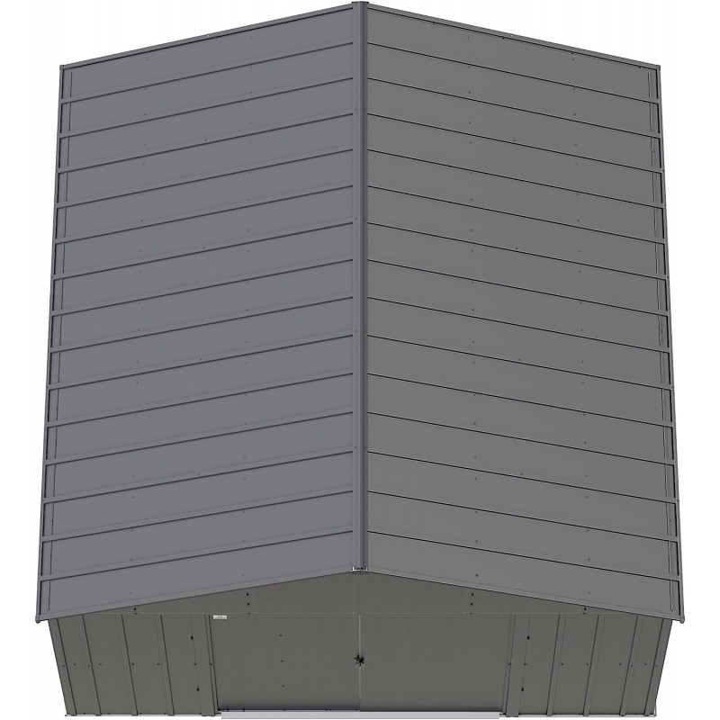 Arrow 12x17 Classic Metal Shed  - Charcoal (CLG1217CC)