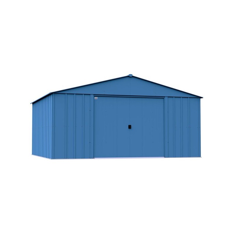 Arrow 14x12 Classic Metal Shed - Blue Grey (CLG1412BG)