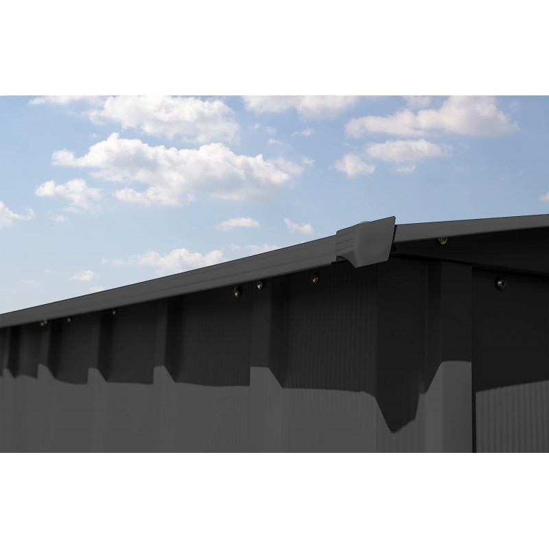 Arrow 14x12 Classic Metal Shed - Charcoal (CLG1412CC)