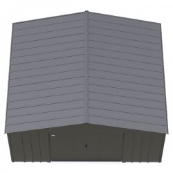 Arrow 14x12 Classic Metal Shed - Charcoal (CLG1412CC)