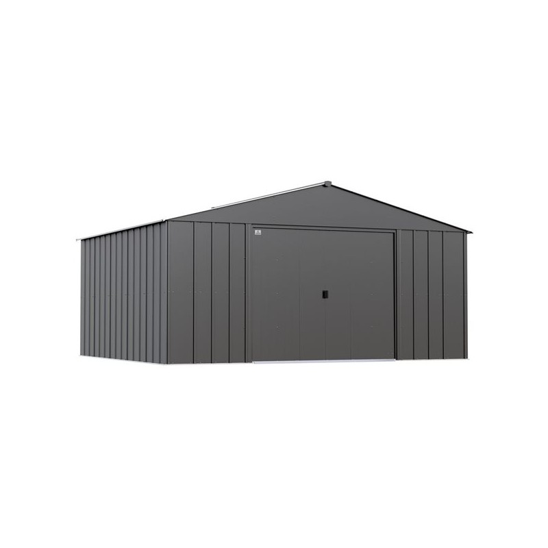 Arrow 14x12 Classic Metal Shed - Charcoal (CLG1412CC)