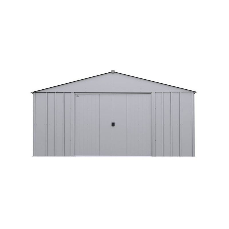 Arrow 14x12 Classic Metal Shed - Flute Grey (CLG1412FG)
