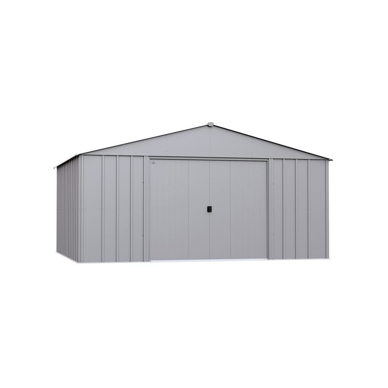 Arrow 14x12 Classic Metal Shed - Flute Grey (CLG1412FG)