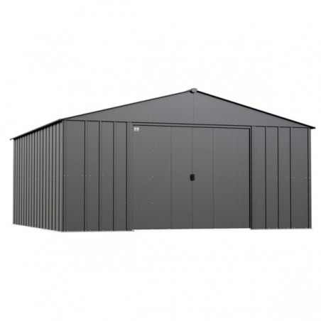 Arrow 14x15 Classic Metal Shed - Charcoal (CLG1414CC) Arrow 14x15 Classic Metal Shed - Charcoal (CLG1414CC)