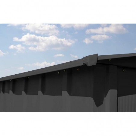 Arrow 14x15 Classic Metal Shed - Charcoal (CLG1414CC) Arrow 14x15 Classic Metal Shed - Charcoal (CLG1414CC)