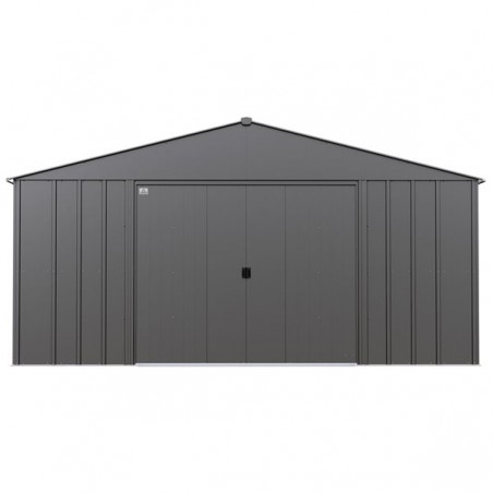 Arrow 14x15 Classic Metal Shed - Charcoal (CLG1414CC) Arrow 14x15 Classic Metal Shed - Charcoal (CLG1414CC)