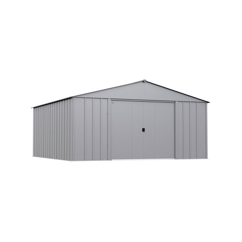 Arrow 14x15 Classic Metal Shed - Flute Grey (CLG1414FG)