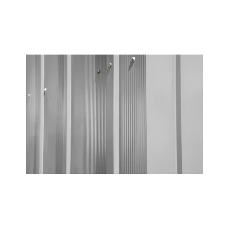 Arrow 14x15 Classic Metal Shed - Flute Grey (CLG1414FG)