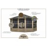 Gazebo Penguin Florence - Solarium 12x15 Polycarbonate Roof - Sand (41215-12) Gazebo Penguin Florence - Solarium 12x15 Polycarbonate Roof - Sand (41215-12)
