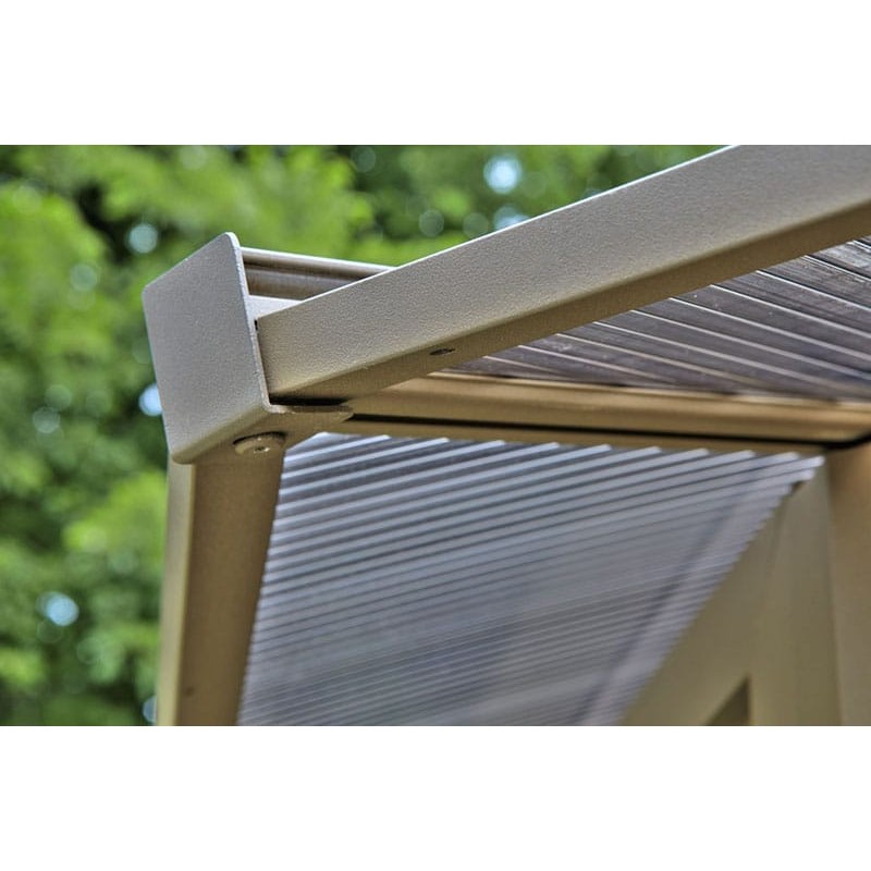 Gazebo Penguin Florence - Solarium 12x15 Polycarbonate Roof  - Gray (41215-32)