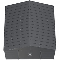 Arrow 12x12 Select Steel Storage Shed - Charcoal (SCG1212CC)