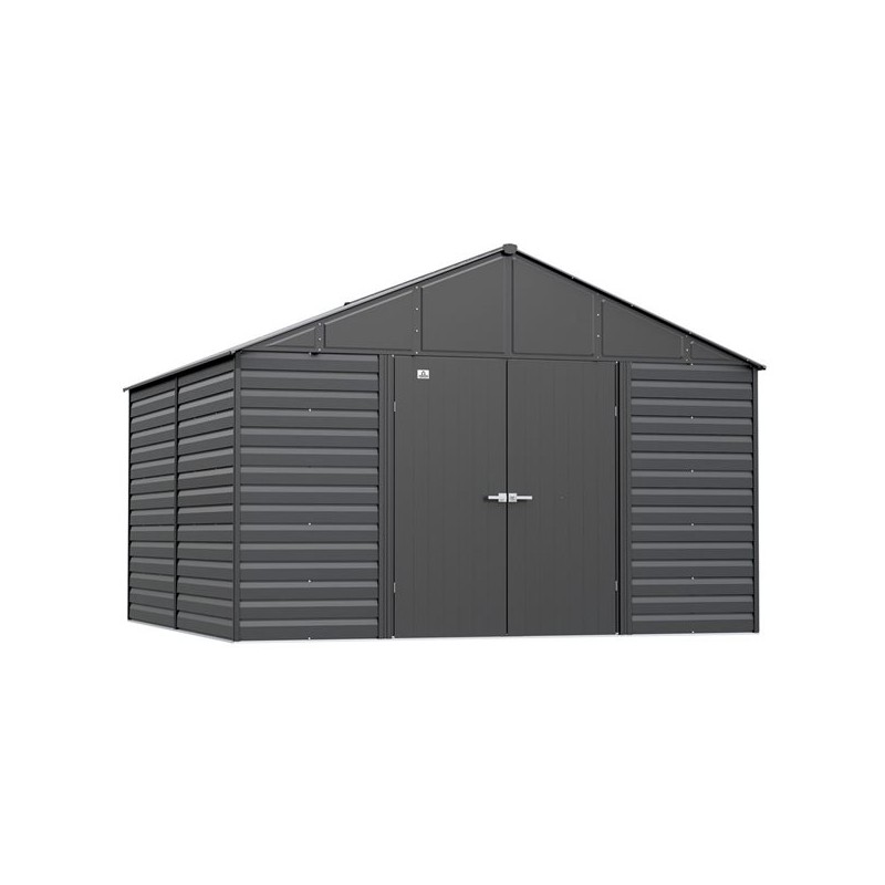 Arrow 12x12 Select Steel Storage Shed - Charcoal (SCG1212CC)
