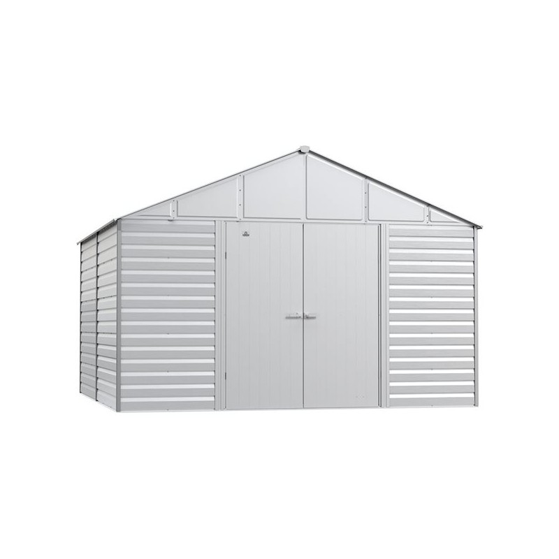 Arrow 12x12 Select Steel Storage Shed - Flute Grey (SCG1212FG)