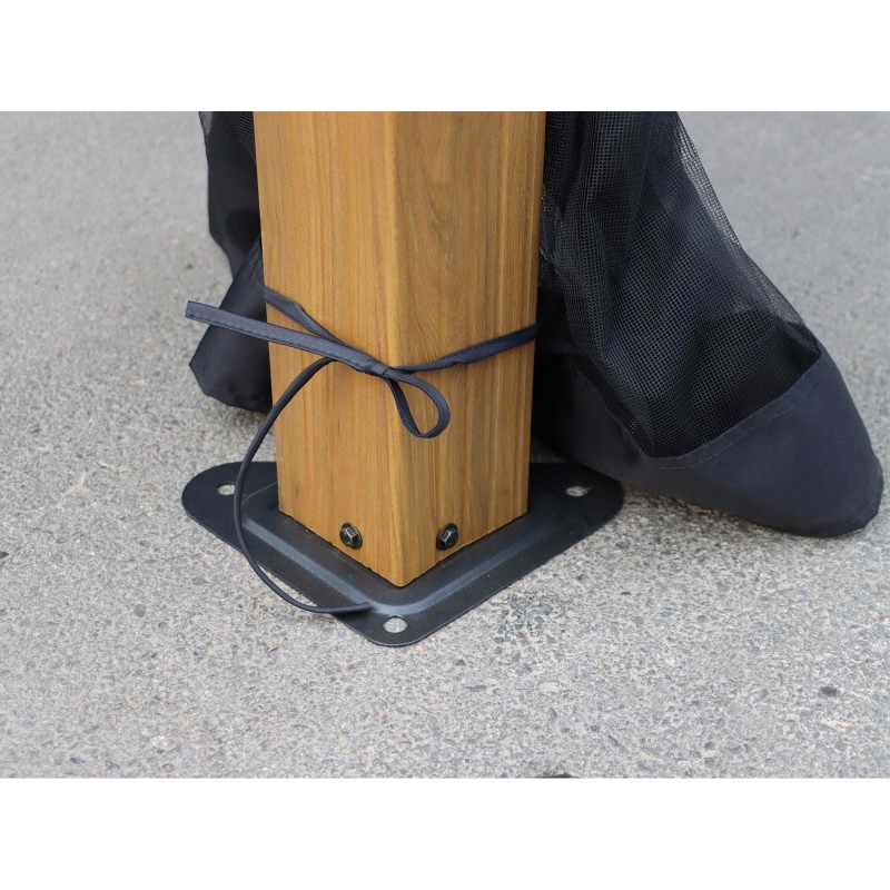 Gazebo Penguin Yosemite 10x12 Gazebo Aluminum Frame Wood Finish (41012MR-62)