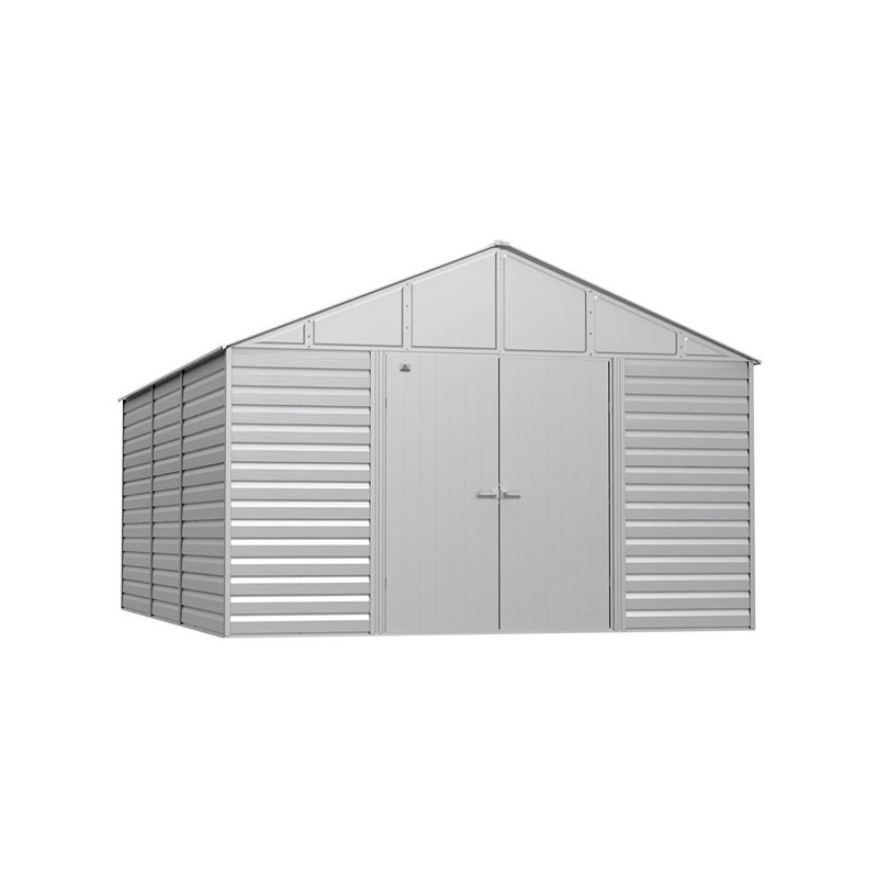 Arrow 12x17 Select Steel Storage Shed - Flute Grey (SCG1217FG)
