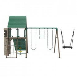 Lifetime Big Stuff Two-Slide Swing Set with Clubhouse (91079)