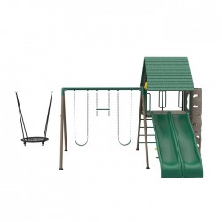 Lifetime Big Stuff Two-Slide Swing Set with Clubhouse (91079)