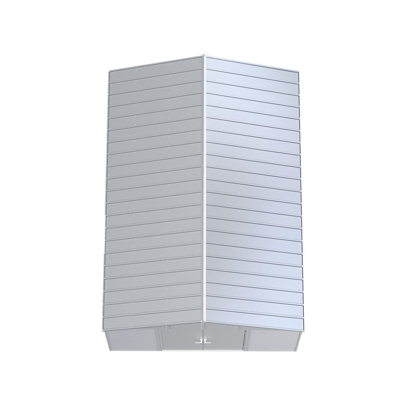 Arrow 14x12 Select Steel Storage Shed - Flute Grey (SCG1412FG)