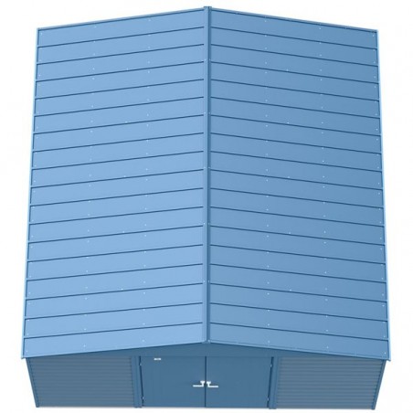 Arrow 14x14 Select Steel Storage Shed - Blue Grey (SCG1414BG)