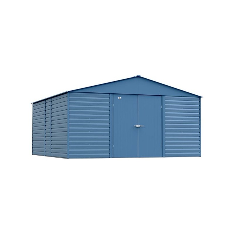 Arrow 14x14 Select Steel Storage Shed - Blue Grey (SCG1414BG)