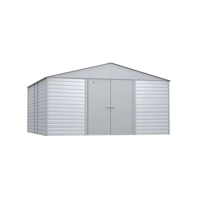 Arrow 14x14 Select Steel Storage Shed - Flute Grey (SCG1414FG)