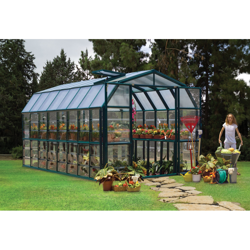 Palram - Canopia 8x16  Grand Gardener 2 Greenhouse - Clear (HG7216C)