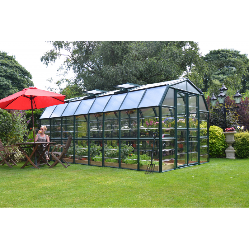 Palram - Canopia 8x16  Grand Gardener 2 Greenhouse - Clear (HG7216C)