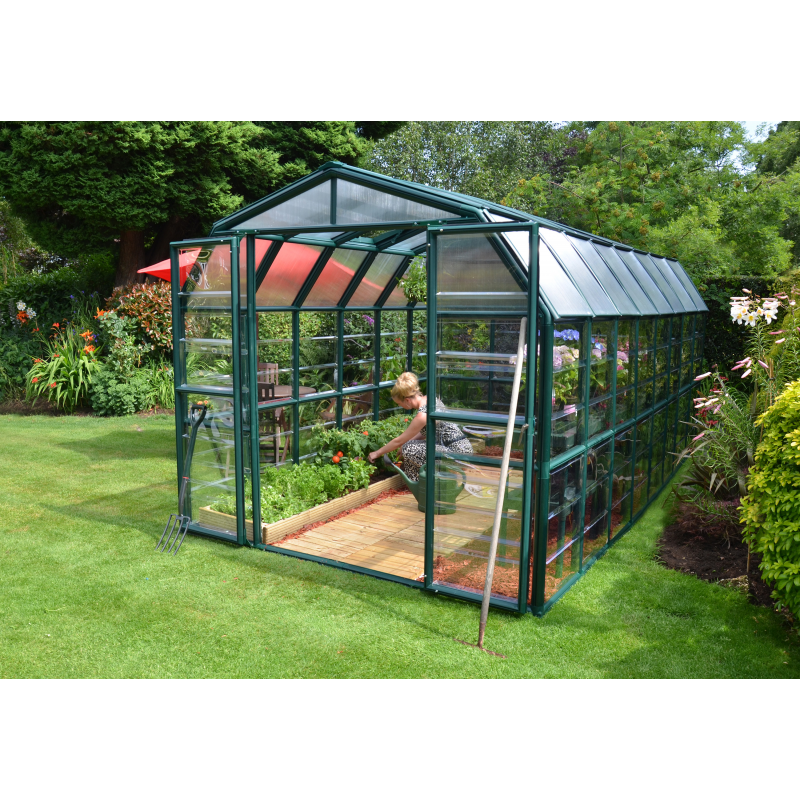 Palram - Canopia 8x16  Grand Gardener 2 Greenhouse - Clear (HG7216C)