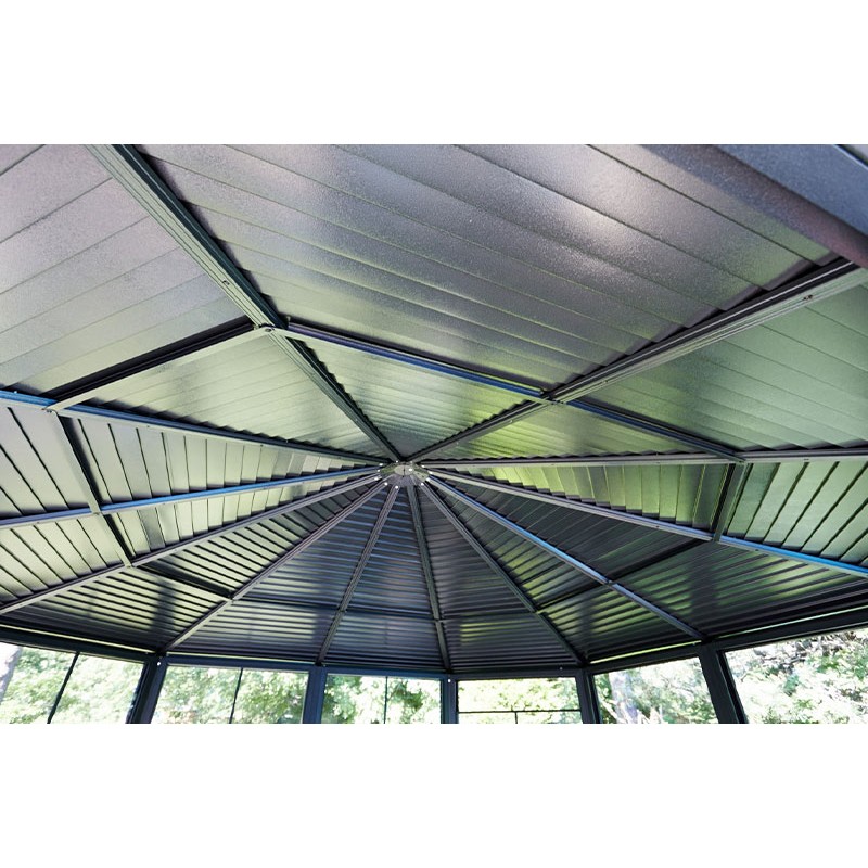 Gazebo Penguin Florence - Solarium 12x12 Metal Roof - Sand (41212MR-12)