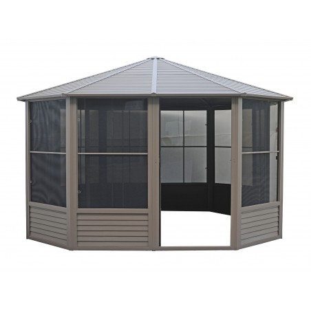 Gazebo Penguin Florence - Solarium 12x12 Metal Roof - Sand (41212MR-12)