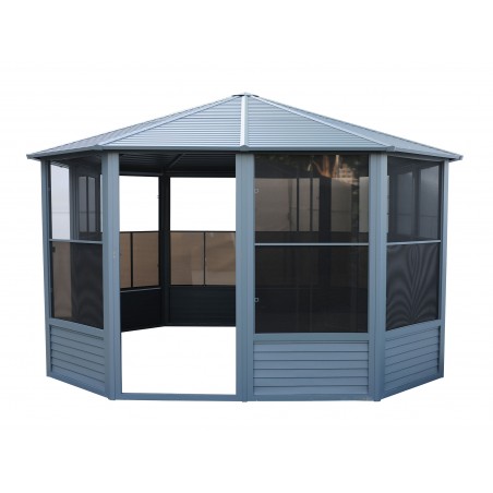 Gazebo Penguin Florence - Solarium 12x12 Metal Roof - Gray (41212MR-32)