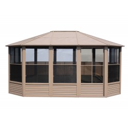 Gazebo Penguin Florence - Solarium 12x15 Metal Roof - Sand (41215MR-12)