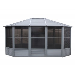 Gazebo Penguin Florence - Solarium 12x15 Metal Roof - Gray (41215MR-32)