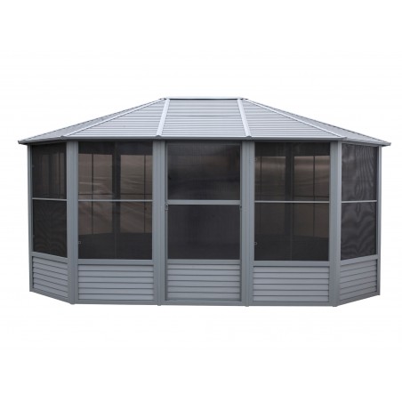 Gazebo Penguin Florence - Solarium 12x15 Metal Roof - Gray (41215MR-32) Gazebo Penguin Florence - Solarium 12x15 Metal Roof - Gray (41215MR-32)