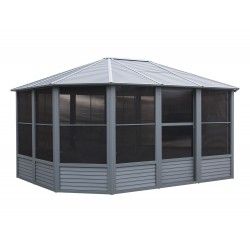 Gazebo Penguin Florence - Solarium 12x15 Metal Roof - Gray (41215MR-32)