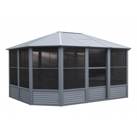 Gazebo Penguin Florence - Solarium 12x15 Metal Roof - Gray (41215MR-32) Gazebo Penguin Florence - Solarium 12x15 Metal Roof - Gray (41215MR-32)