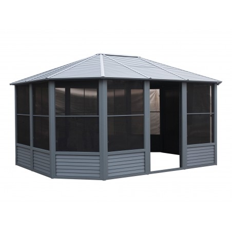 Gazebo Penguin Florence - Solarium 12x15 Metal Roof - Gray (41215MR-32)