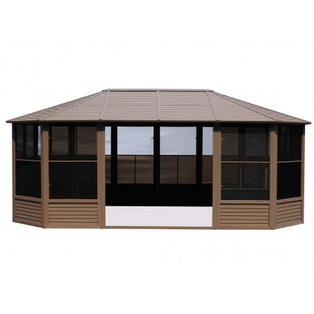 Gazebo Penguin Florence - Solarium 12x18 Metal Roof - Sand (41218MR-12)