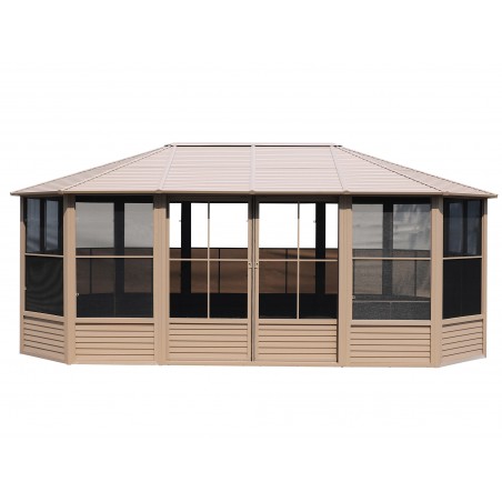 Gazebo Penguin Florence - Solarium 12x18 Metal Roof - Sand (41218MR-12)