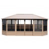 Gazebo Penguin Florence - Solarium 12x18 Metal Roof - Sand (41218MR-12) Gazebo Penguin Florence - Solarium 12x18 Metal Roof - Sand (41218MR-12)