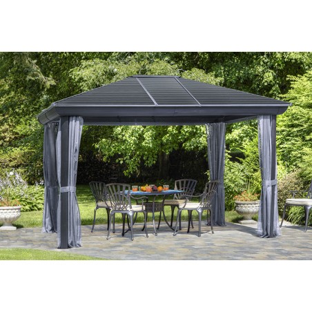 Gazebo Penguin Venus - Gazebo 10x12 Metal Roof - Gray (43202MR-32)